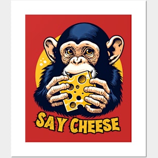 Cheese monkey Posters and Art